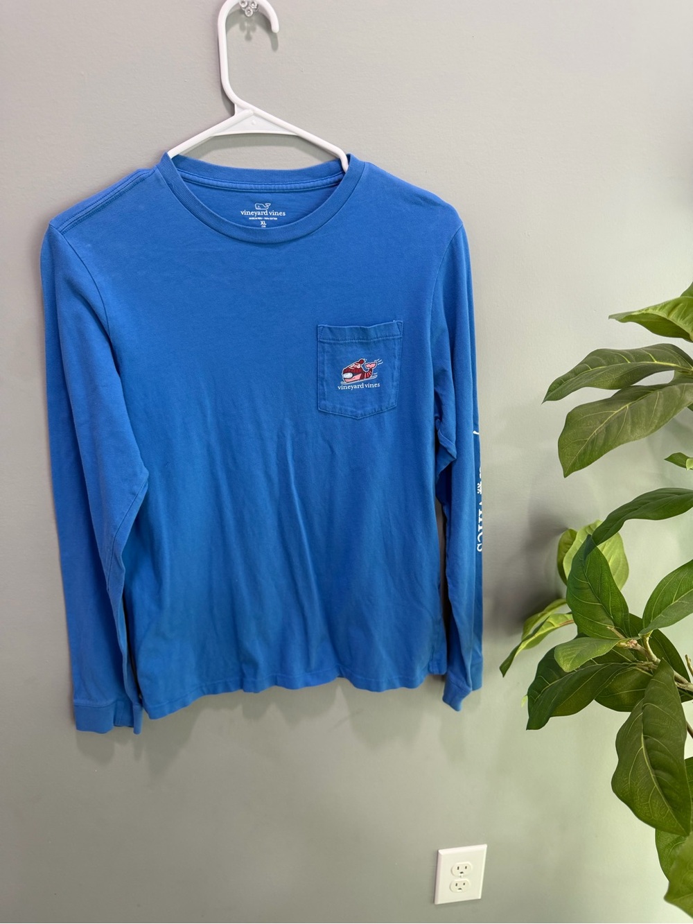 Vineyard Vines Men's Long-Sleeve Pocket Tee - Royal Blue
